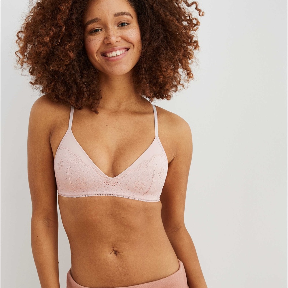 Aerie 38B lightly padded bra wireless lace